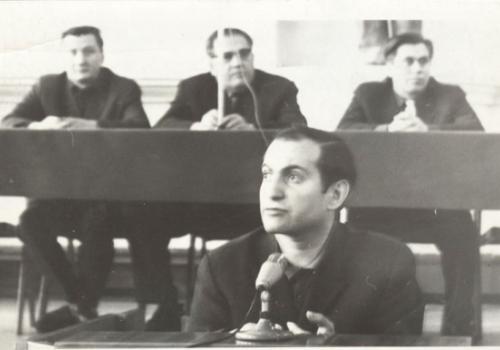 М. Таль в гостях у студентов Университета, 1969г.